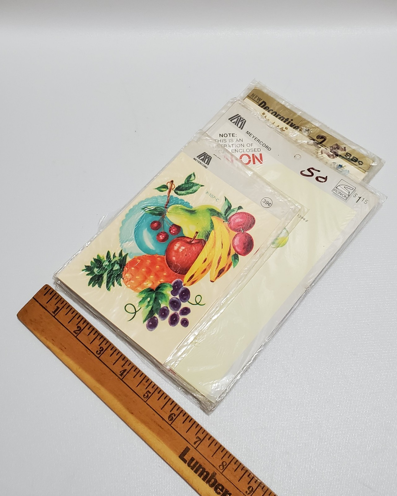 Vintage Lot Art Decals, Fruit & Floral, Children’s, Shells, Snowflakes, Cactus