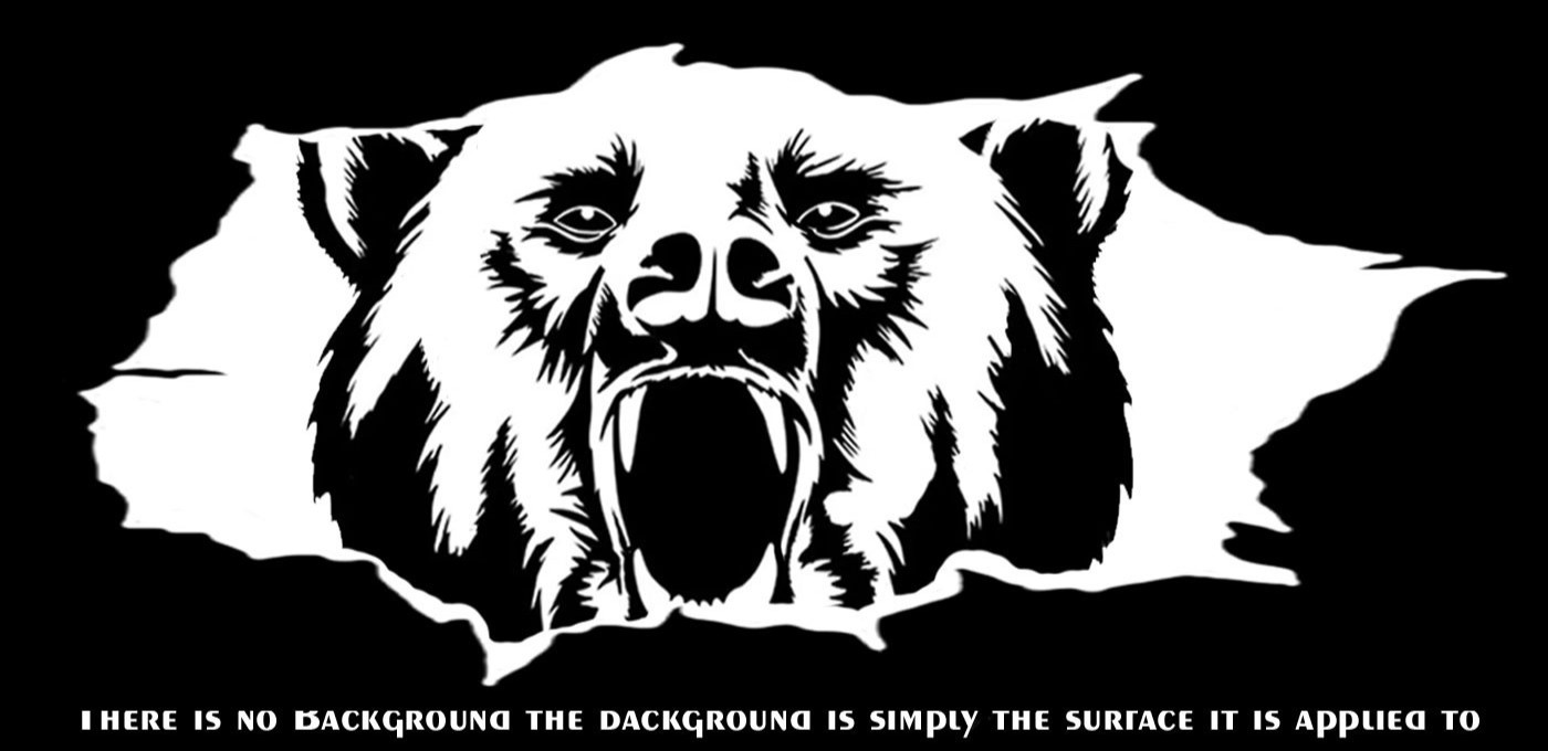 Angry Bear Peeking Two Pk of 7″ Vinyl Decals Vehicle Window Any Flat Surface