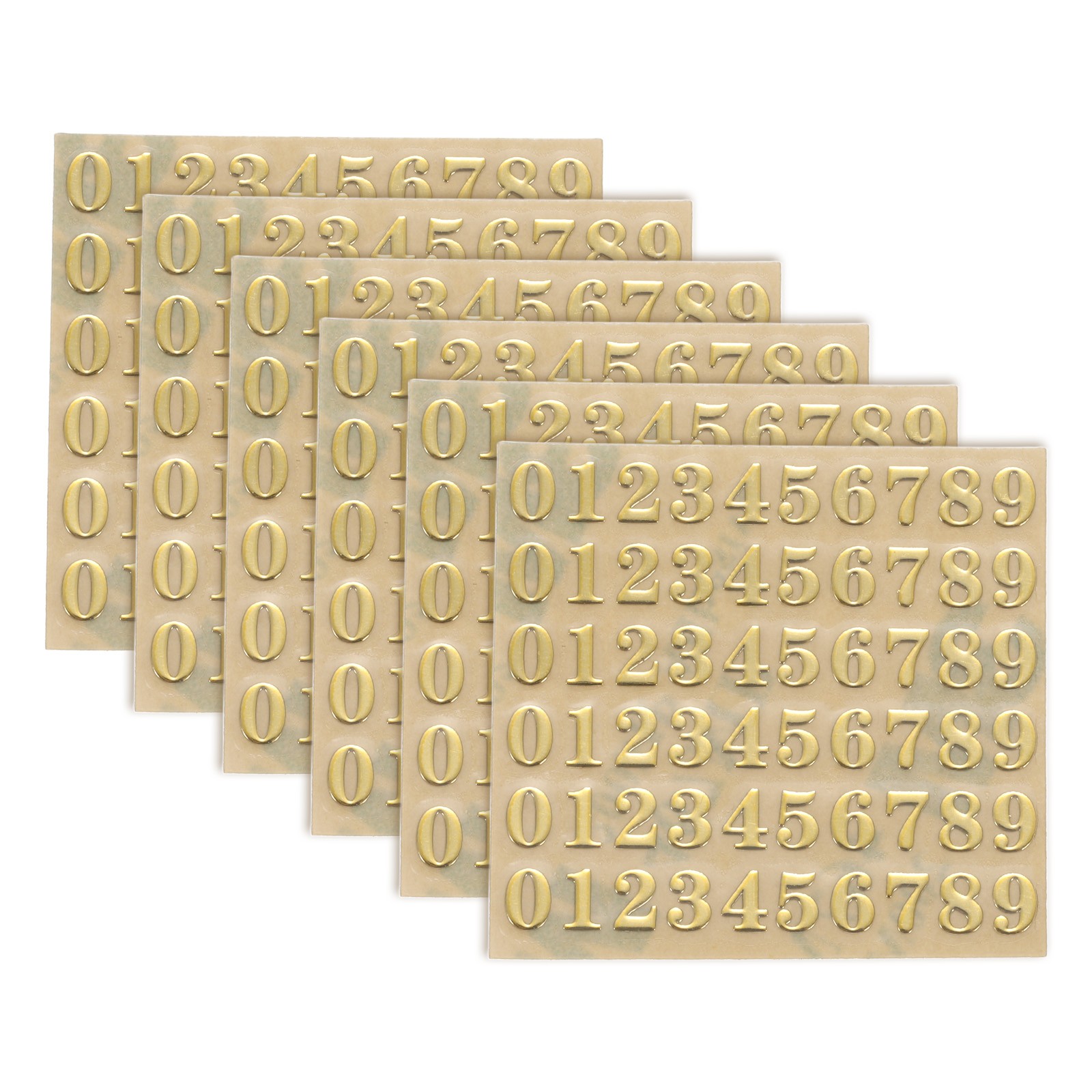 6Sheets Letter Stickers 0.35″ Letter Stickers Alphabet Stickers(Gold Uppercase)