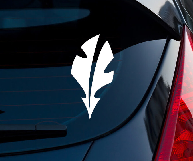 The Quills Warframe Matte White Indoor/Outdoor Vinyl Decal 3″x1.5″
