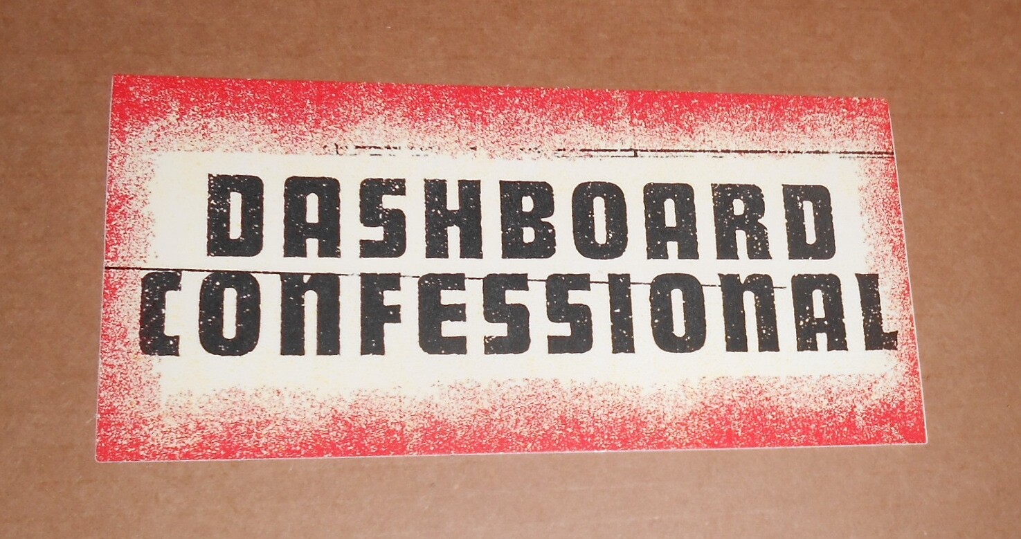 Dashboard Confessional Alter the Ending Sticker 2010 Promo (rectangle) 6×3
