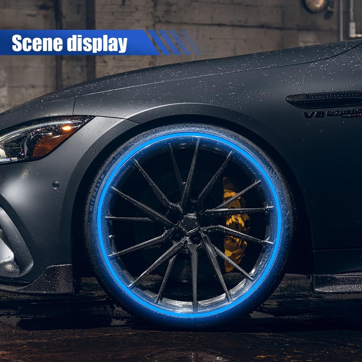 16PCS 17»-19» Reflective Wheel Rim Stripe Decal Sticker, Universal Night Sa…