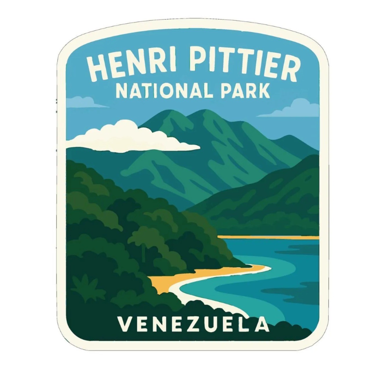 Henri Pittier Venezuela Iron On Heat Transfer Vinyl HTV World National Parks