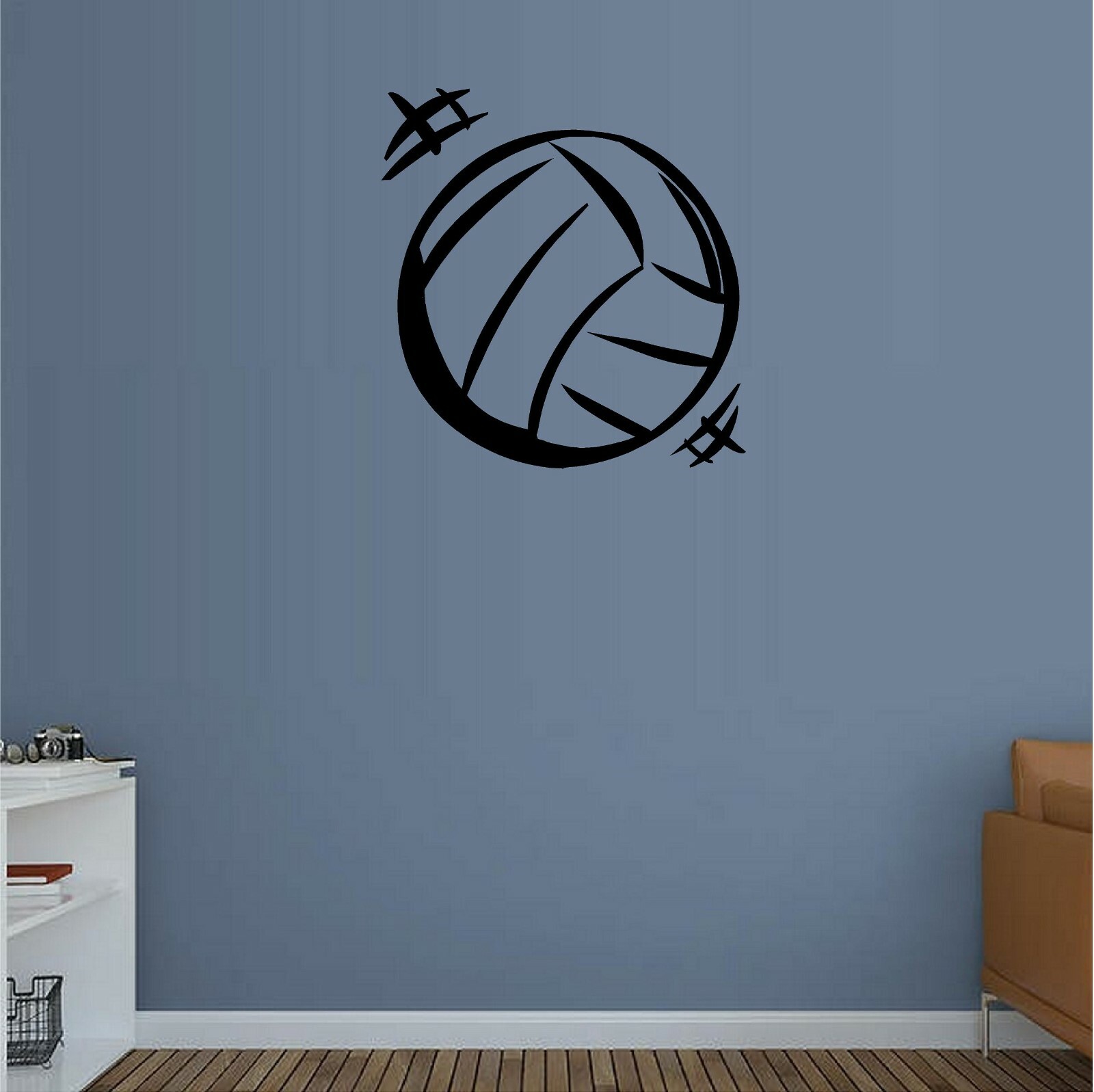 Volleyball Ball Vinyl Decal Home Décor 12″ x 12″