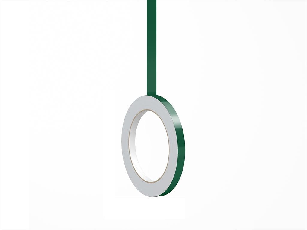 Dark Green Vinyl Pinstriping Tape 3/4in x 150ft Adhesive Striping Lines