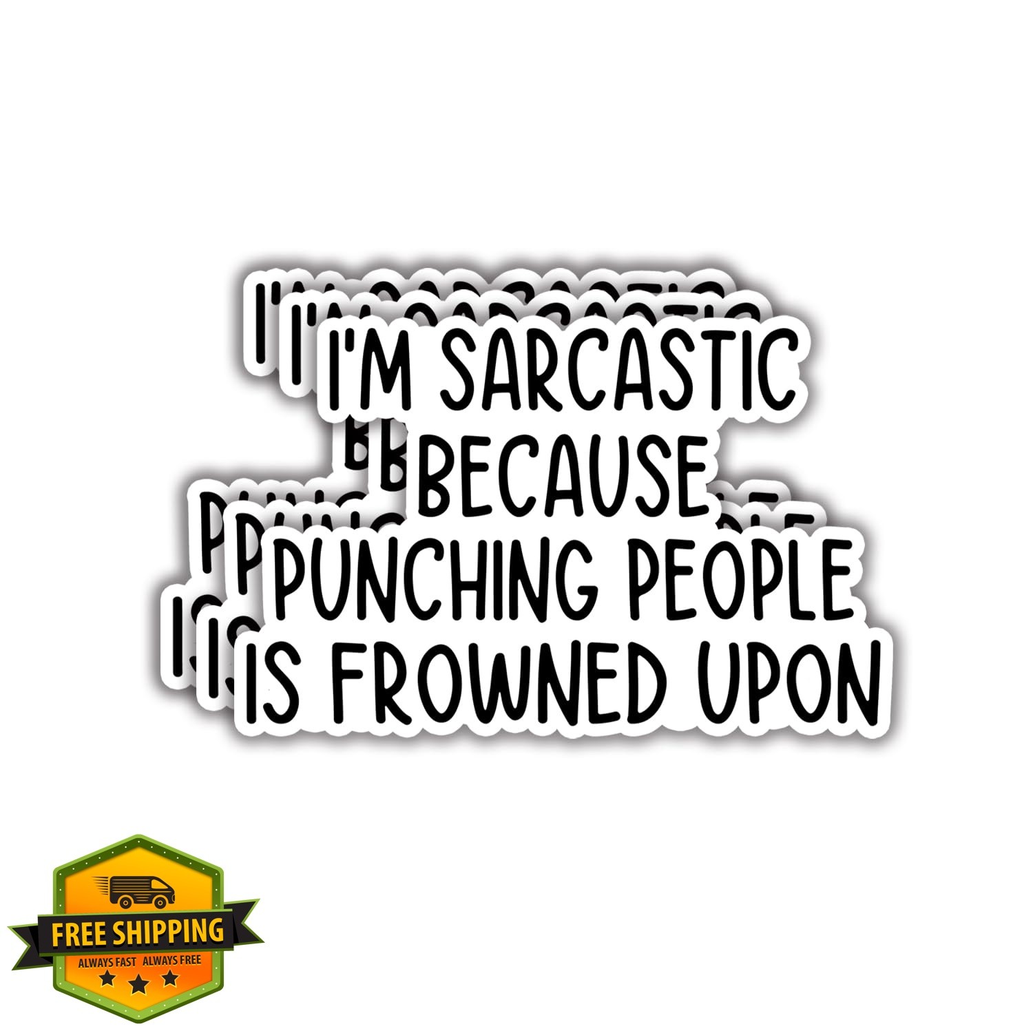 LAVENDRIX Sarcastic Sticker Funny Vinyl Decal 3×2