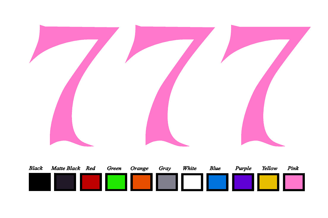 Lucky 7’s LOGO Vinyl Decal Sticker Emblem Car Truck Window 4″ 6″ 8″