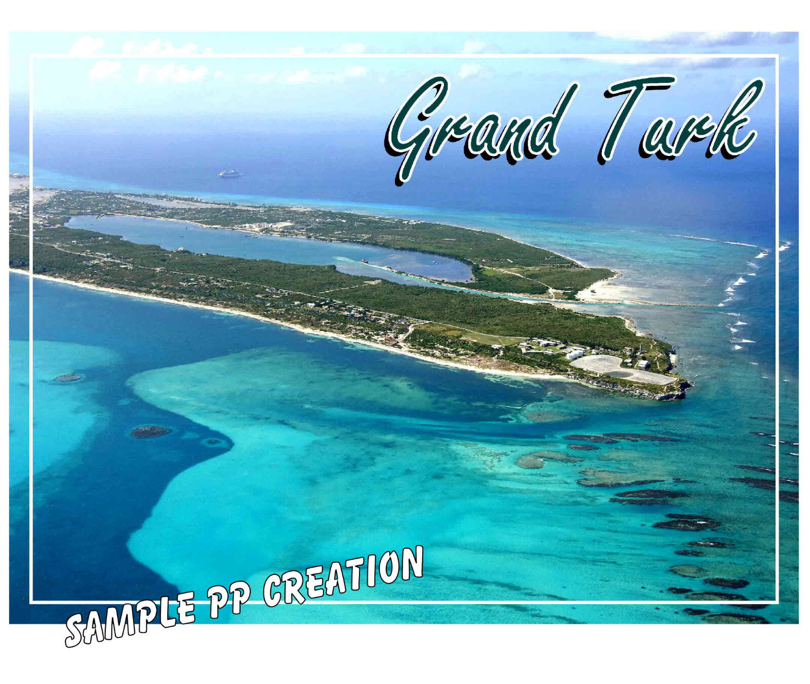 GRAND TURK photo fridge MAGNET 4 X 3 inches TRAVEL