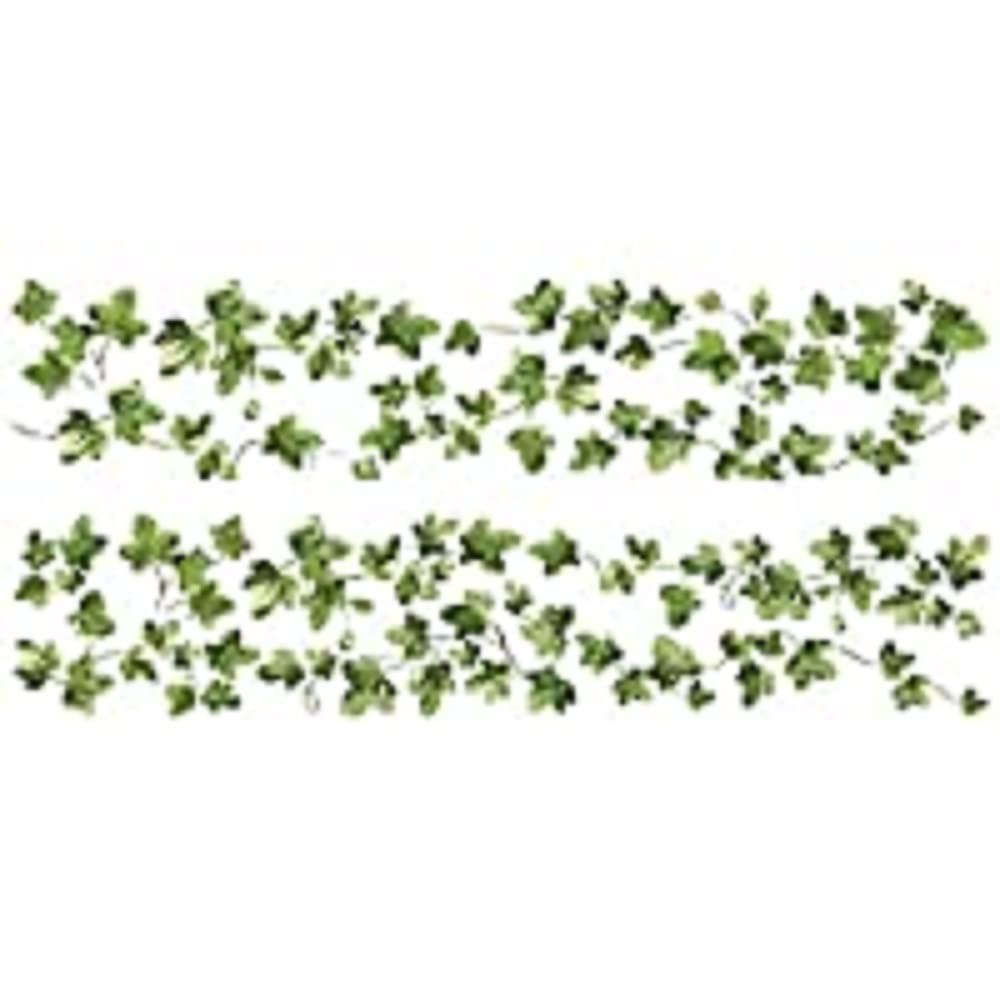 Painterly Green Ivy Vine Peel and Stick Wall Decals, Vinyl, (Pack of 1), Made…