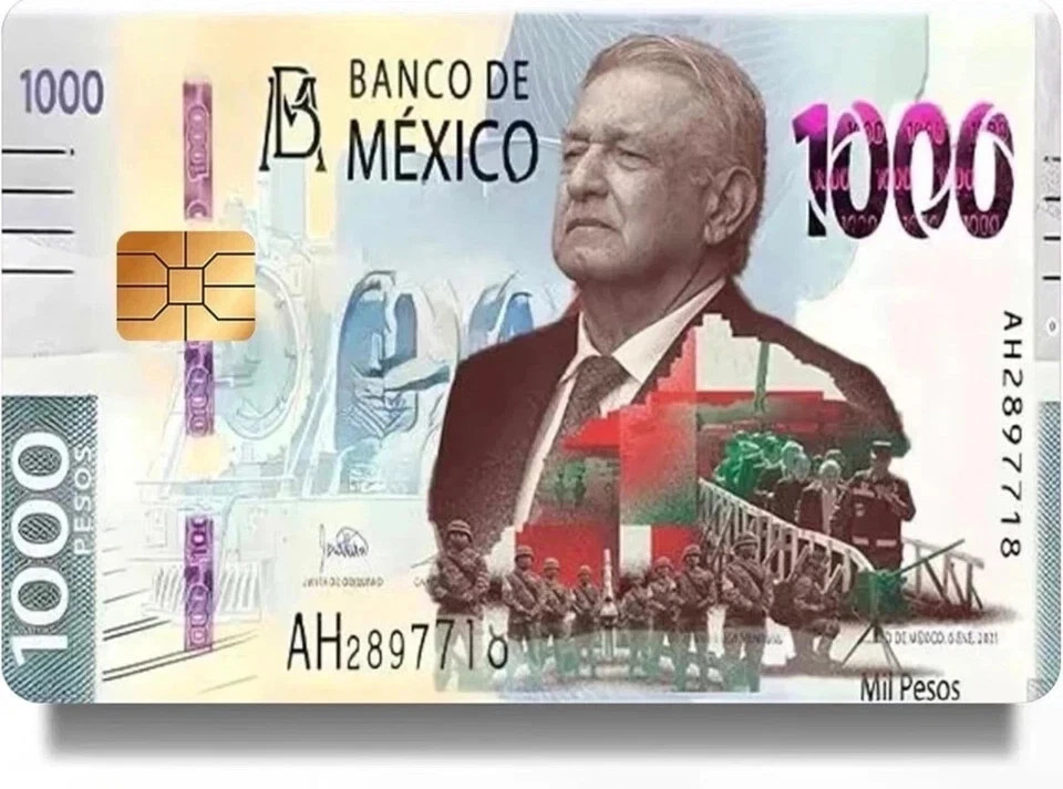 Banco De Mexico Credit Card Skin Sticker UV Vinyl