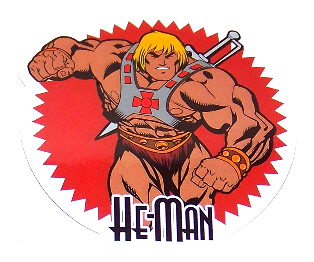 HE-MAN Logo Die Cut Sticker Decal TV Movie Cartoon – Masters of the Universe
