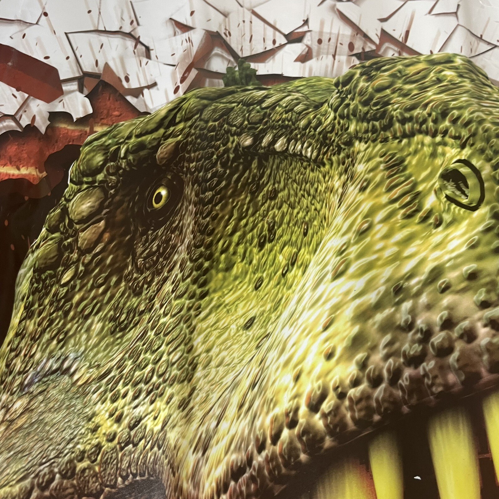 Tyrannosaurus 3D Removable Wall Sticker 24×18 Dinosaur Breaking Through Wall