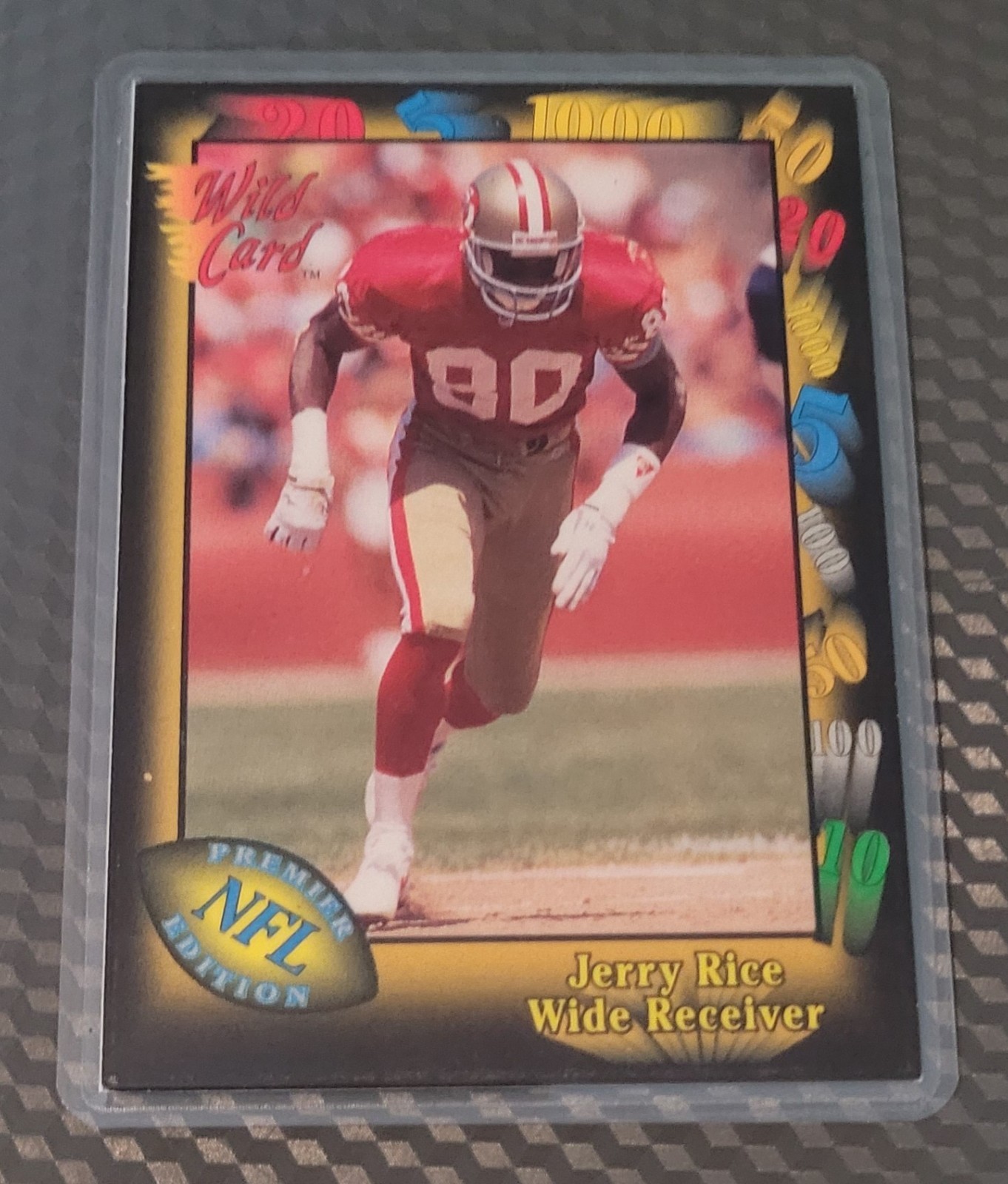 Jerry Rice SF 49’ers Football Card HOF Fridge/Locker/Cabinet Laminated Magnet
