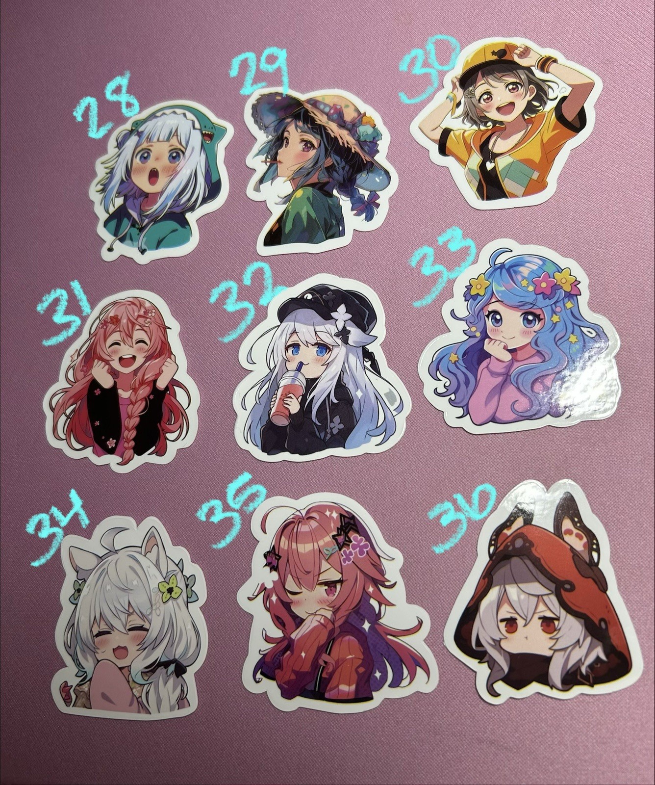 Cute Anime Stickers – Choose From A Bunch Of Different Designs