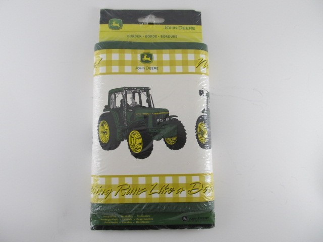 John Deere Decorative Border 5yds – John Deere Wallpaper Prepasted Border – HTF