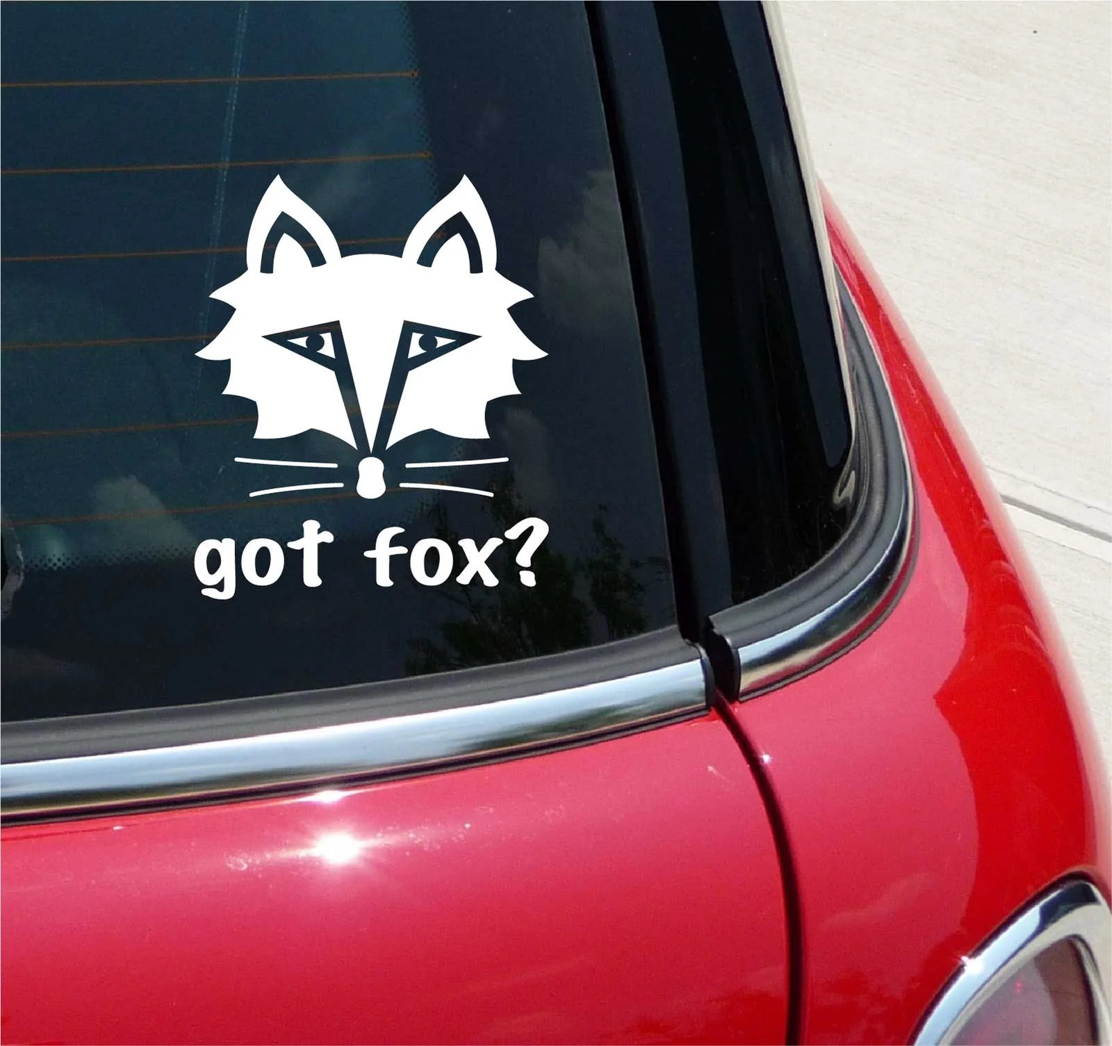 GOT FOX? FOX FOXY GRAPHIC DECAL STICKER ART CAR WALL DECOR