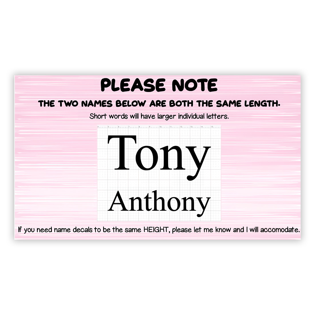3″ Custom Text or Name Vinyl Decal Sticker