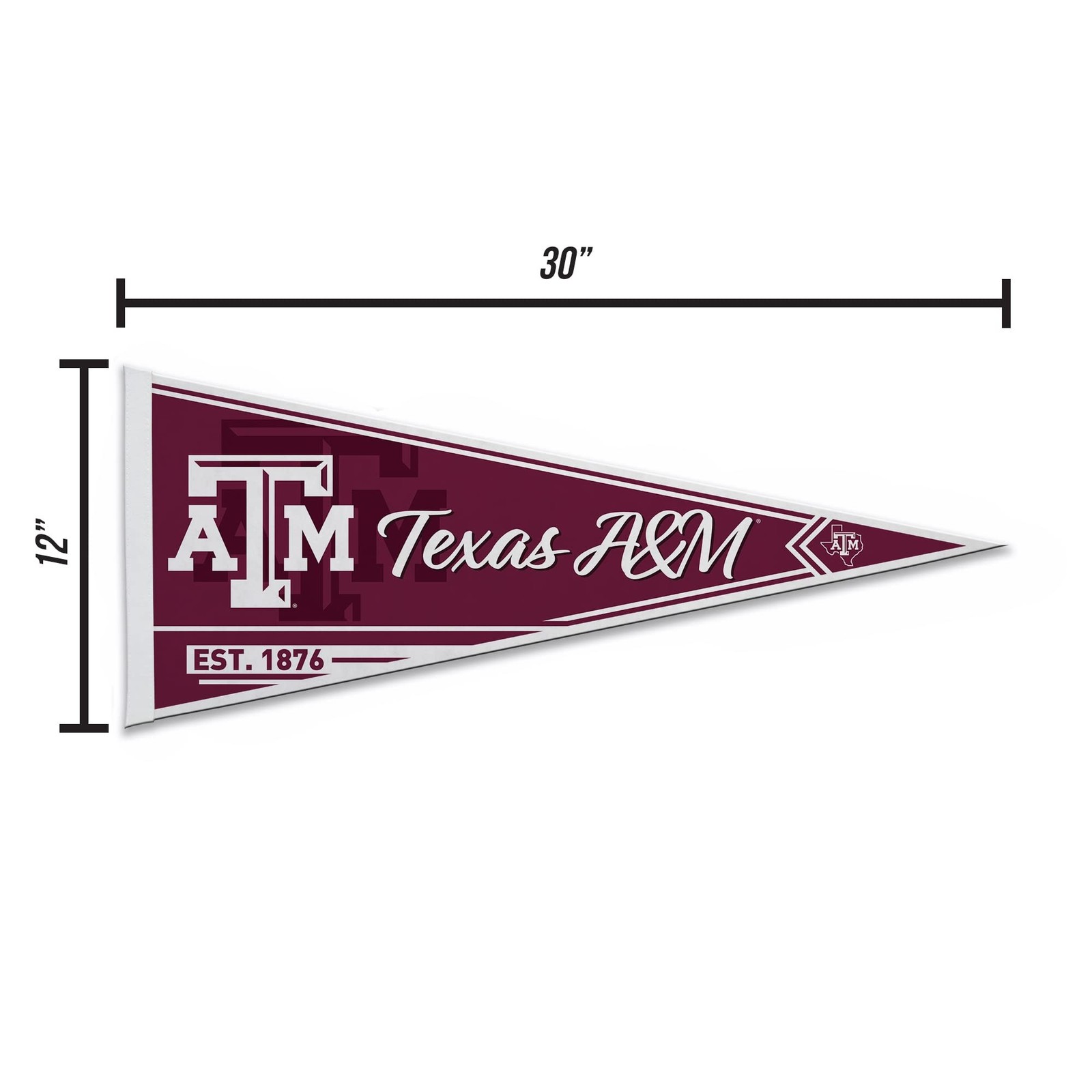 Rico Industries NCAA Classic 12″ x 30″ Felt Wall Décor Pennant – Great for