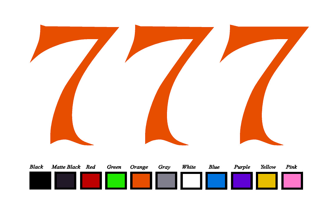 Lucky 7’s LOGO Vinyl Decal Sticker Emblem Car Truck Window 4″ 6″ 8″