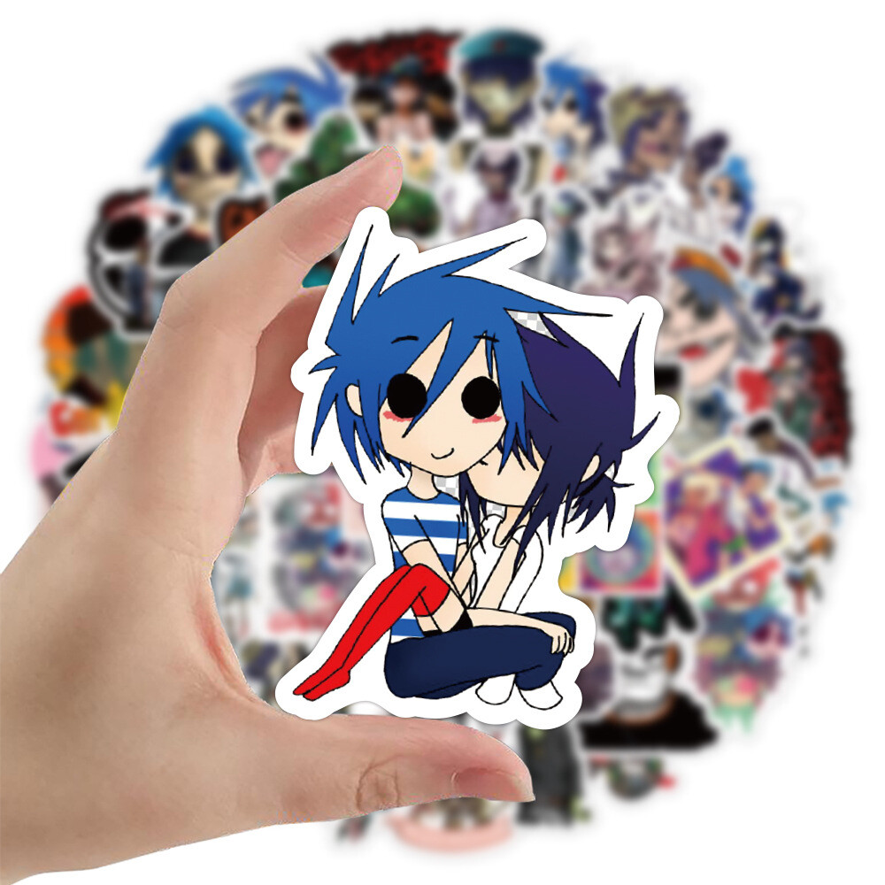 100Pcs Sticker for Gorillaz Teens Girls Scrapbooking Water Bottles Waterproof