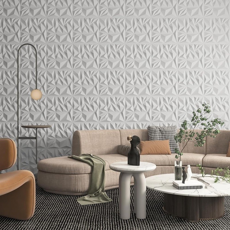 3D Wall Panels DIY Accent Decor Easy Installation Water-Resistant Home Office US