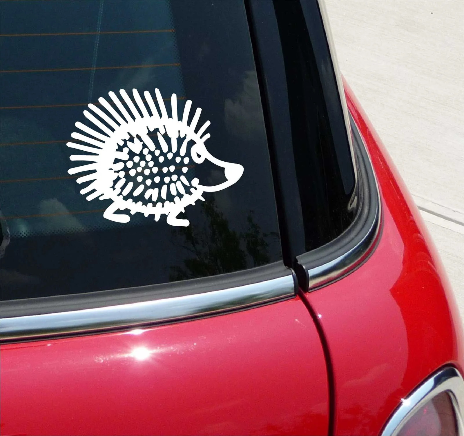 PORCUPINE CARTOON CUTE GRAPHIC DECAL STICKER ART CAR WALL DECOR
