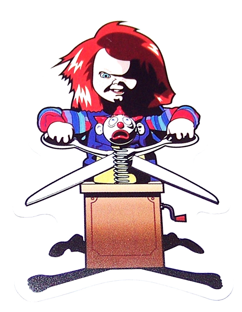 CHUCKY Child’s Play Cut Sticker Decal Movie Horror Chucky Doll Film