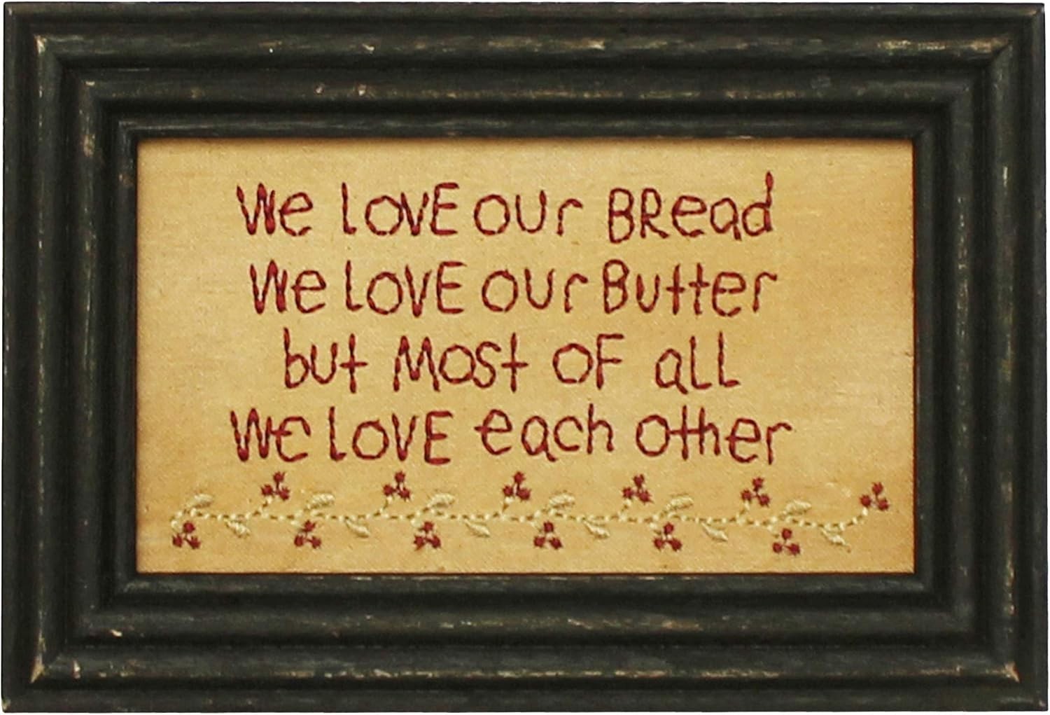 Antique Stitchery Frame Wall Decor 9×6 Inch