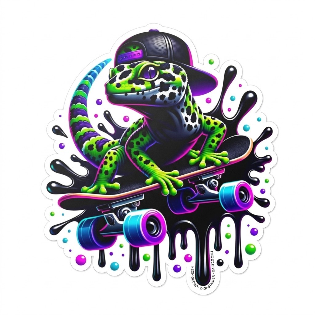 Geico On Skateboard Decal Sticker Phone Laptop 3 Inches