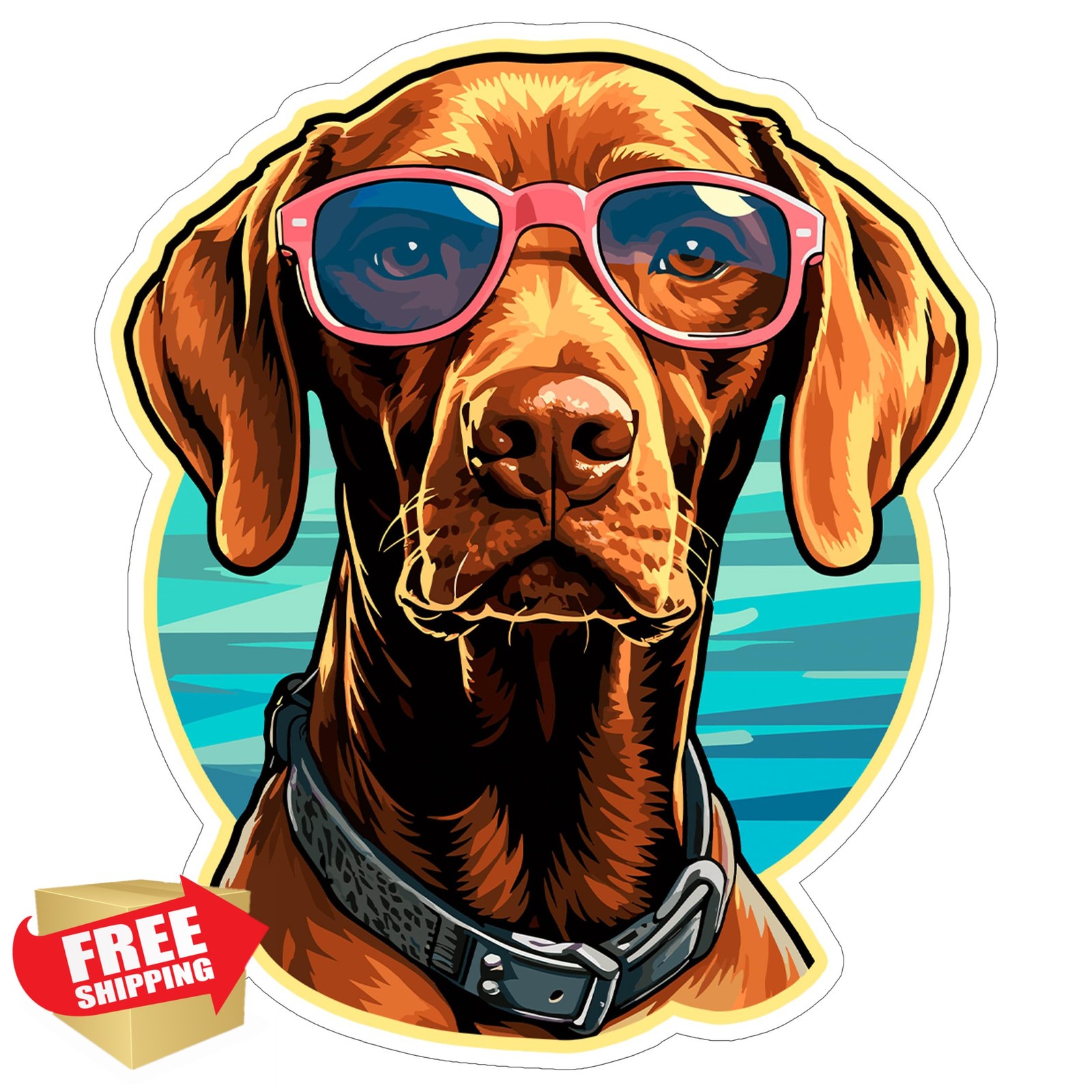 No Thorns Media Vizsla Sticker 4 Inch