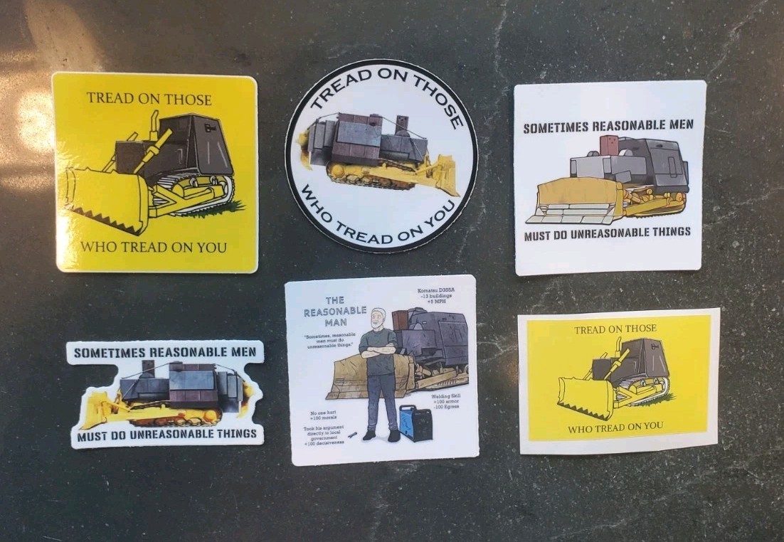 MARVIN HEEMEYER KILLDOZER STICKERS (6) ***WORLDWIDE 🌐 SHIPPING***