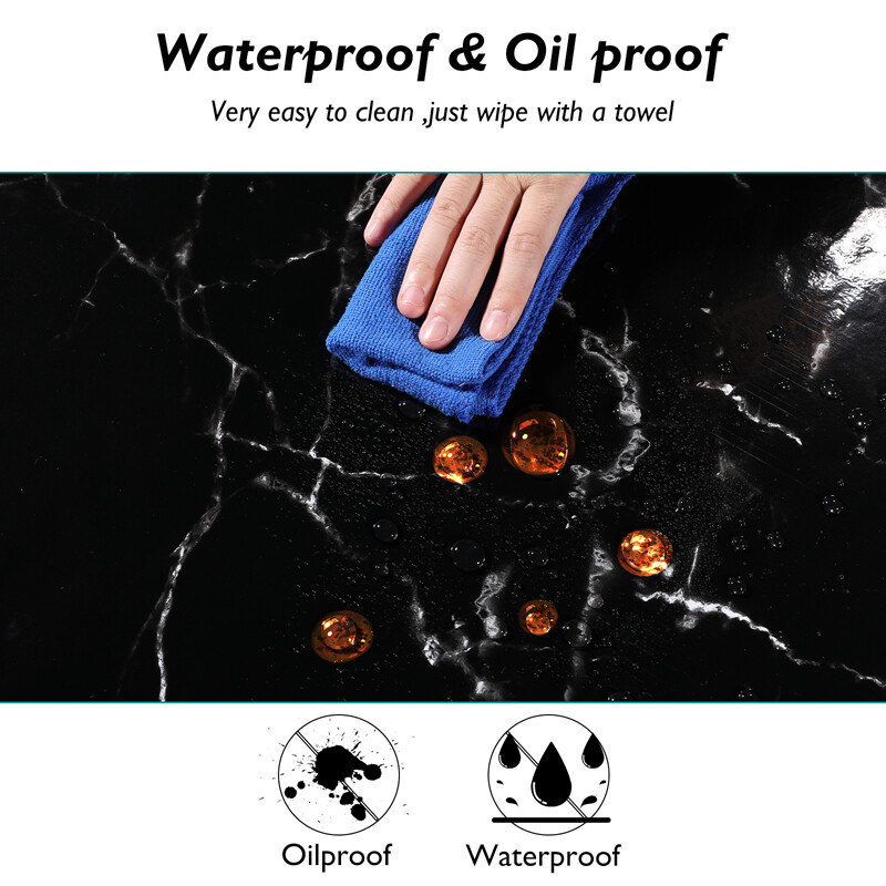 10ft Self Adhesive Wallpaper Roll Marble Paper Peel & Stick Kitchen Countertop