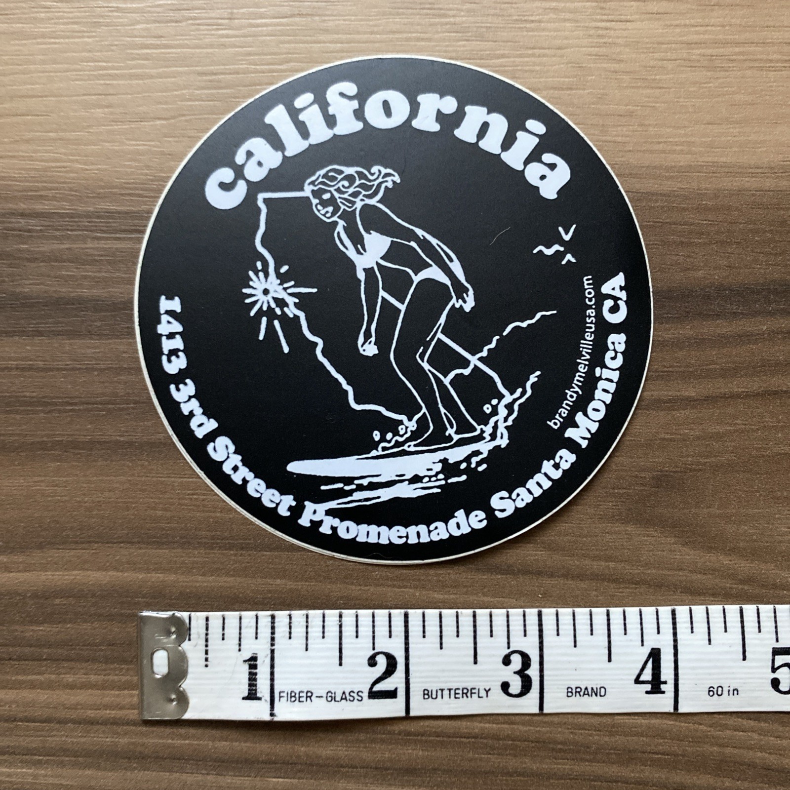 Brandy Melville Santa Monica California Surfer Sticker