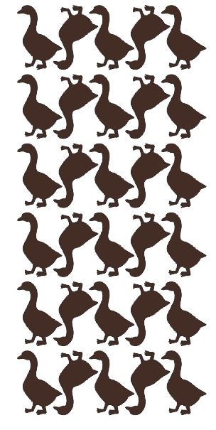 Duck Stickers Sticker Vinyl 1-1/4″ DC43-080 Brown