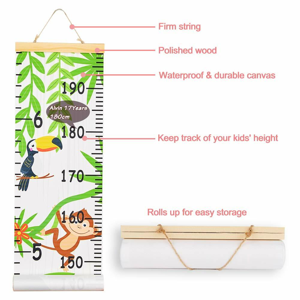 Kids Growth Chart Height Chart For Child Height Measurement Wall Hanging Rulers