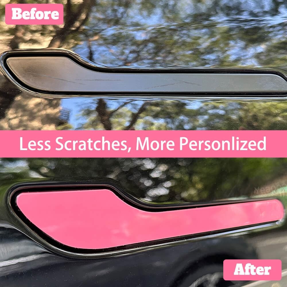Door Handle Stickers for Tesla Model 3 & Y – 6 Pack, Decorative Protection