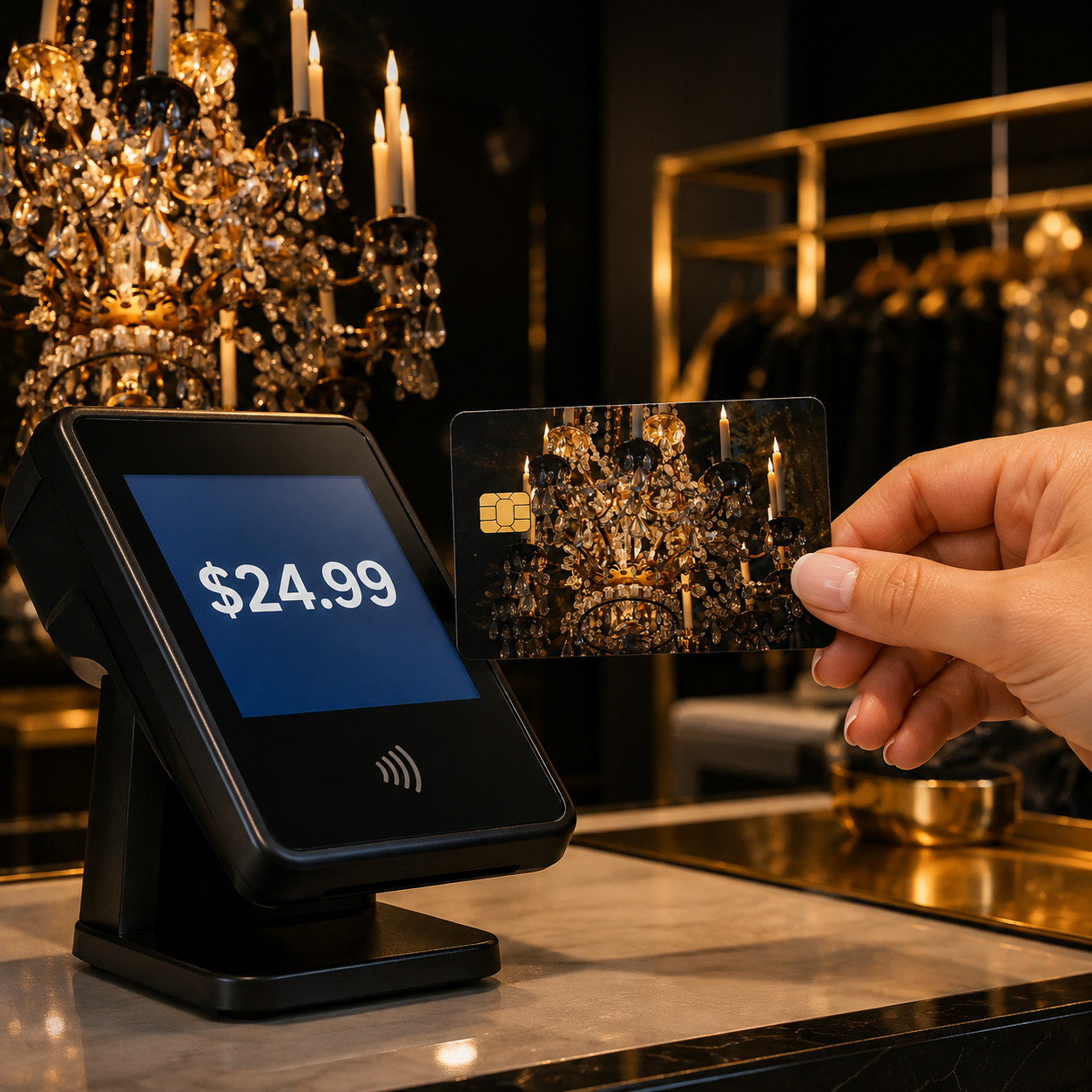Reflection of Versailles Golden Operahouse Luxury Design Credit Card Skin