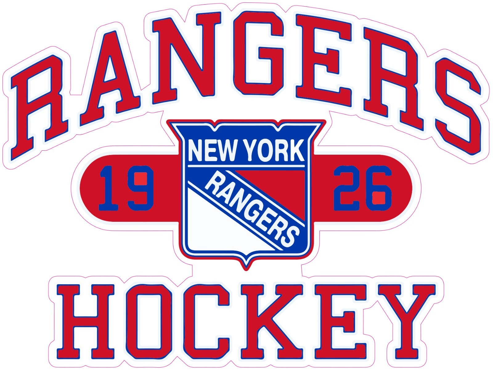 New York Rangers Hockey Vinyl Decal Sticker Car Truck Bumper Laptop Tumbler Mug
