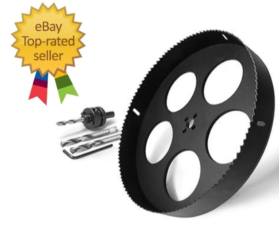 11″ Hole Saw Bi-Metal w/ 1/2″ Triangle Shank Quick Change Arbor JTemgle