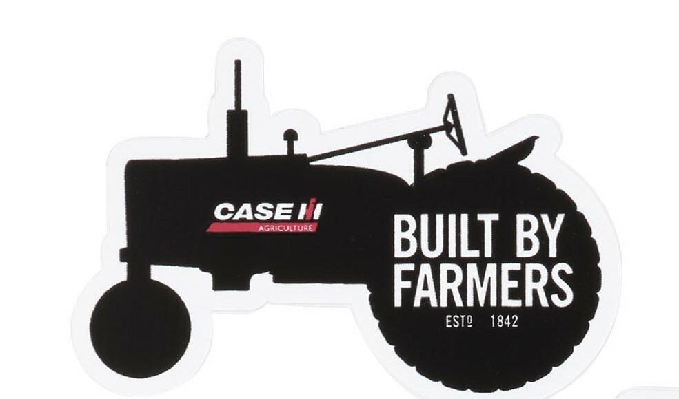 Case IH Built By Farmers Die Cut Equipment Decal / Sticker Sheet