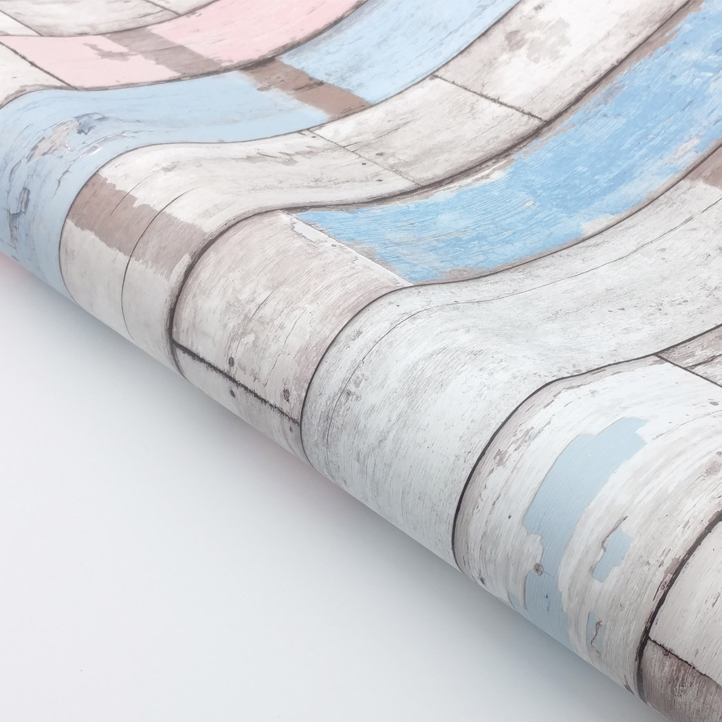 Decorative Self-Adhesive Scrapwood wallpaper Shelf Liner