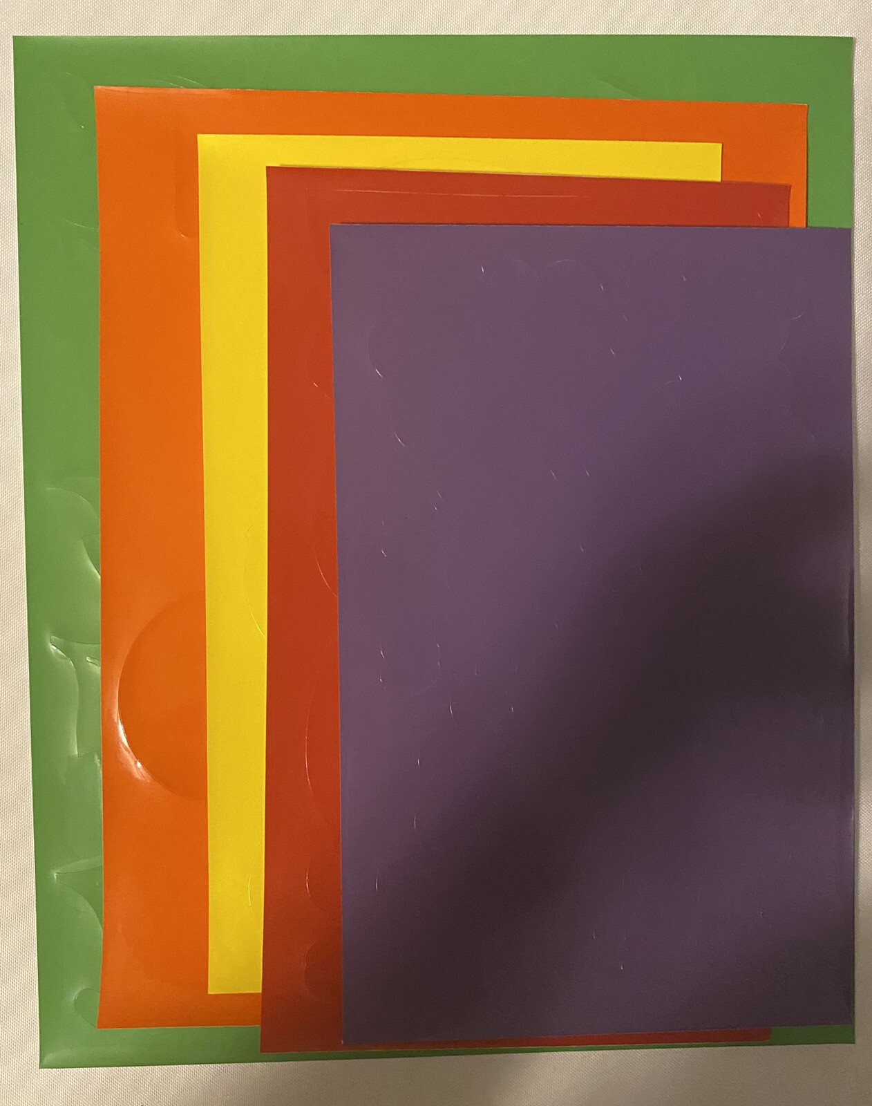 Tutti Frutti Bowl of Fruit Vintage Stik-EES Window Clings Vinyl Decals 66pcs NEW