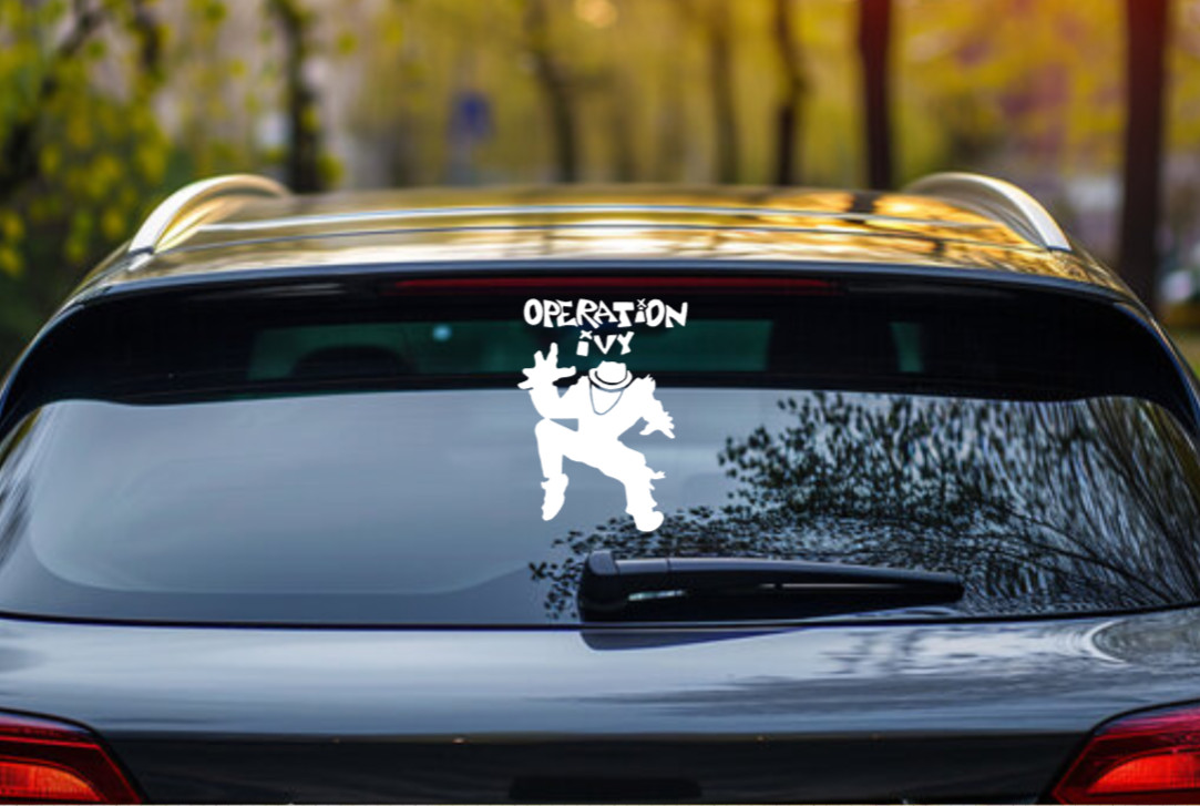 Operation Ivy Car Decal Vinyl Glossy Band Logo Bumper Sticker Punk Rock Ska