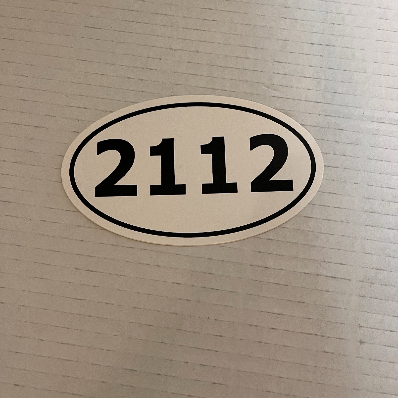 Rush 2112 Black White Vintage Sticker Rock Band Rush Oval