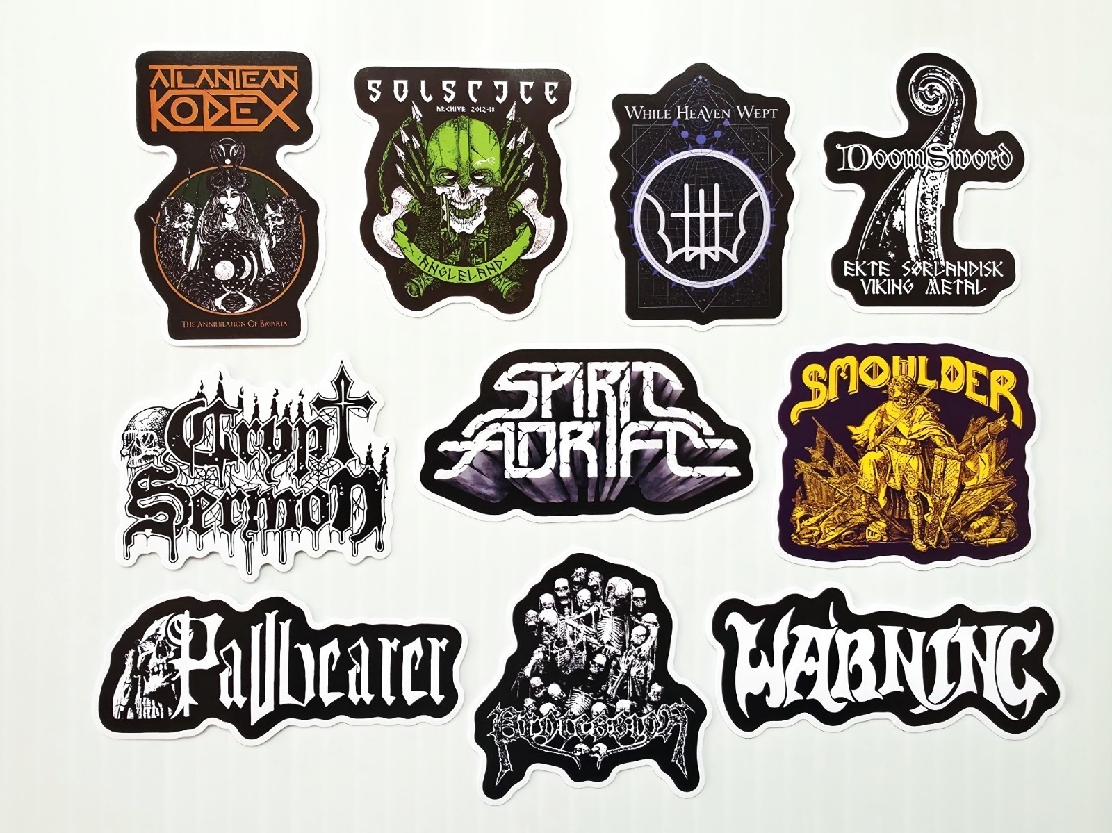 Stoner Doom Sludge Metal Vinyl Sticker Pack (OTY 10) SET 11 doomsword smoulder