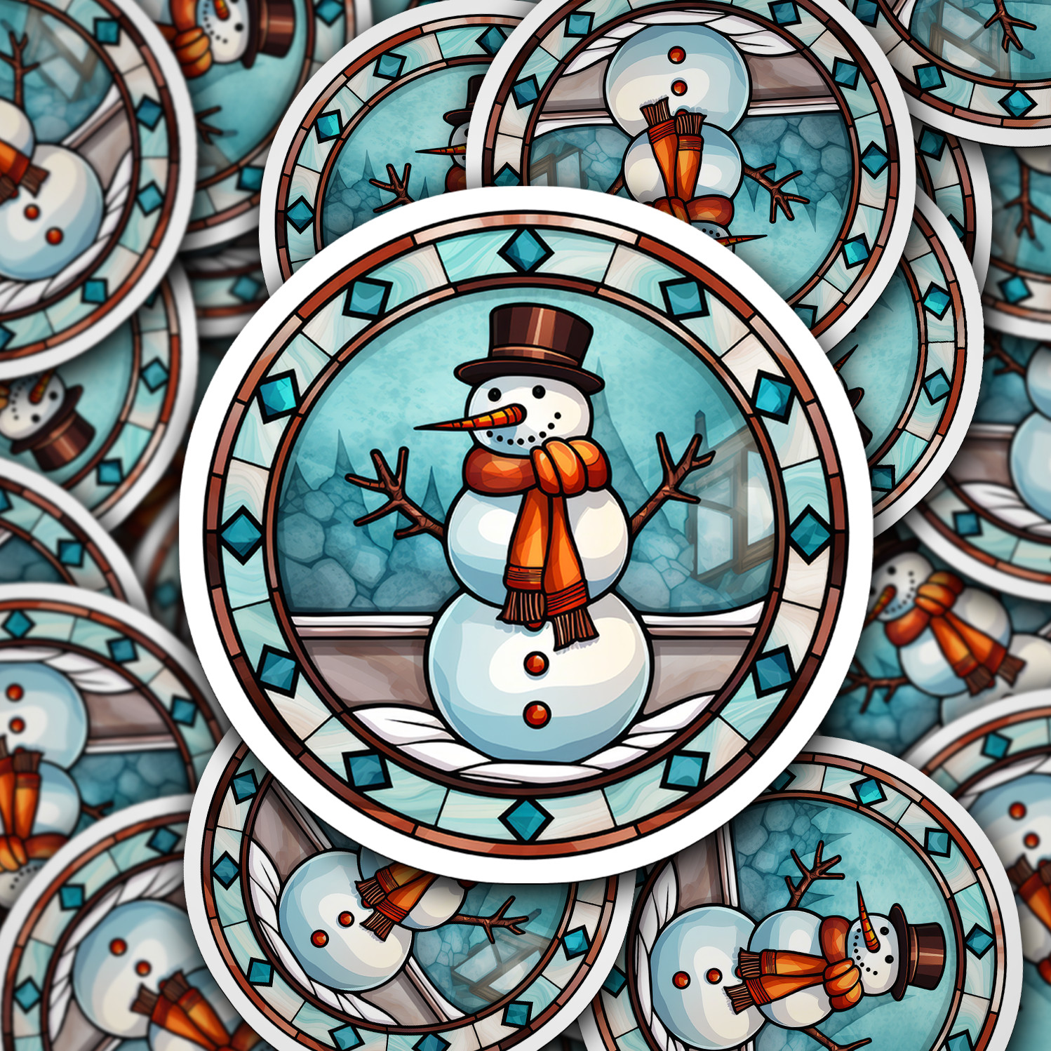 Snowman Vinyl Sticker – Add a Frosty Friend to Your Life