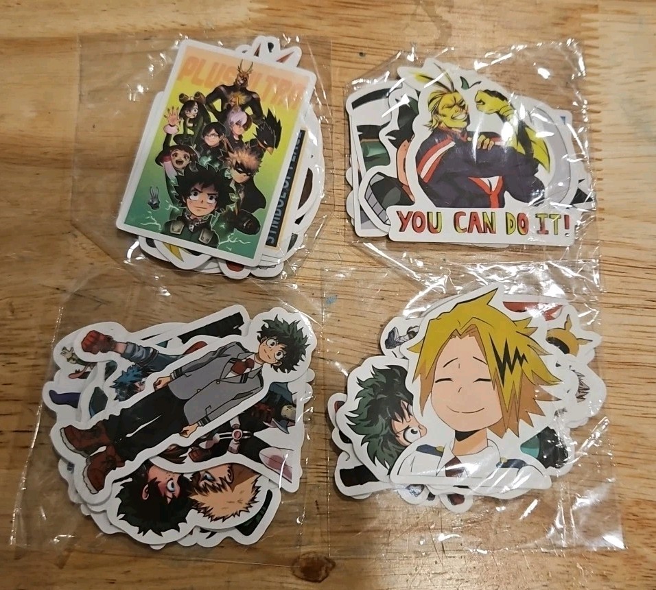 My Hero Academia Vinyl Decals / Stickers Pack All Anime 40 PC Random Various