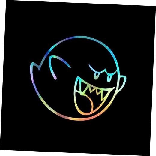 Mario Character Cartoon Boo Car Window Vinyl Decal Sticker 4″ x 3.5″