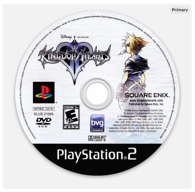 Kingdom Hearts 3” Disc Vinyl Sticker Matte Finish Dishwasher Safe PlayStation