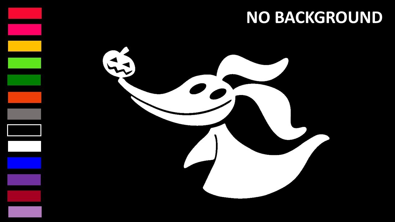 ZERO DOG GHOST, JACK SKELLINGTON’S DOG, NIGHTMARE, Decal Sticker for Car, Laptop